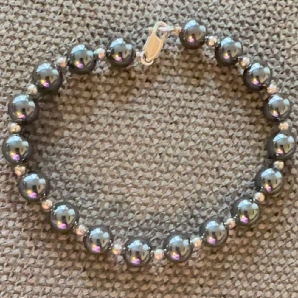 Bracelet with sterling silver& stone Final sale